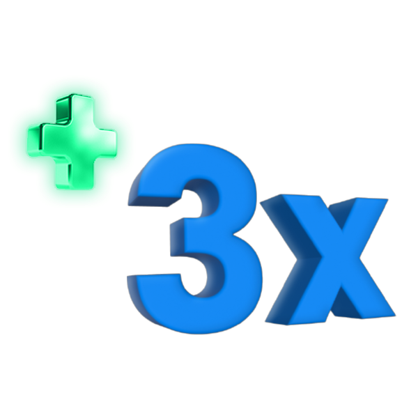 3x welcome bonus area